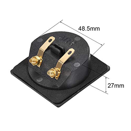 Terminal de caja de altavoz 2 vías uxcell spade macho miniatura 3