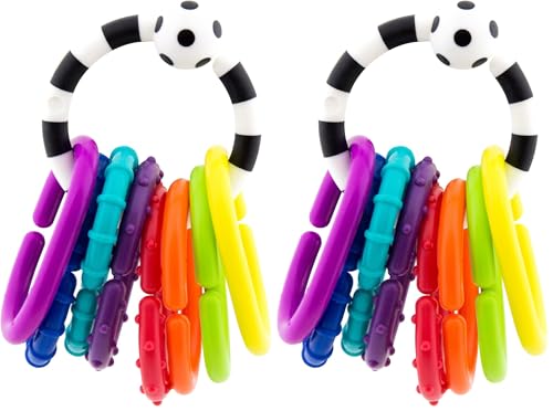 Image of Sassy Ring O Links 9 Piece Set, Links for Stroller or Carrier Seat, 0+ Months (Pack of 2)
