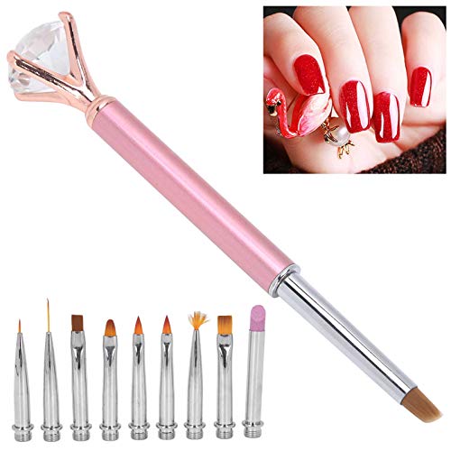 Nail Art Brush Set substituição cabeça pintura caneta diy pontilhando design forro ferramenta de man