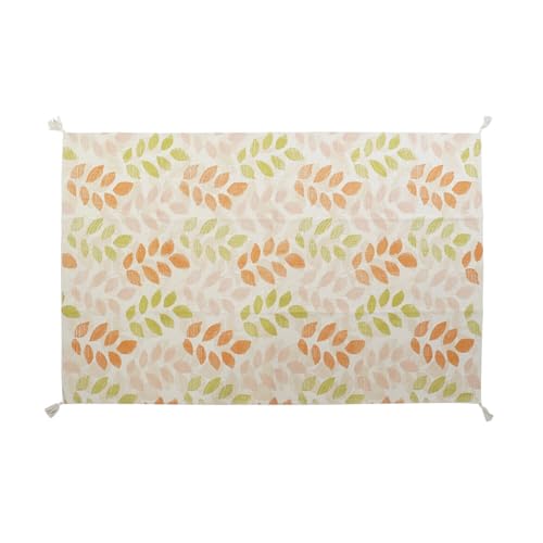 Alexandra House Living Alfombra Algodón 120 x 180 cm Multicolor Beige