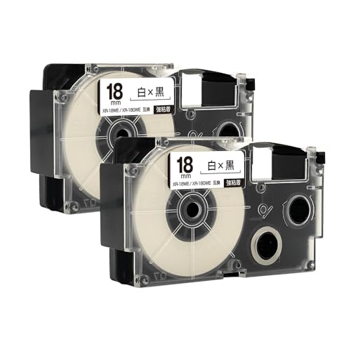 �J�V�I�p �l�[�������h XR-18WE XR-18GWE 18mm ���e�[�v ������ ���S�� 2�Z�b�g �݊��e�[�v ���x�� �e�[�v�J�[�g���b�W �l�[�������h�e�[�v�Ή�