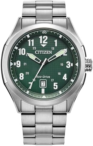 Citizen Caixa e pulseira masculina Eco-Drive Terra Force, aço