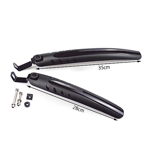 Yardwe Klappbare Fahrradschutzbleche Mountainbike Schutzblech aus Robustem Material Schlammfänger Vorne und Hinten für Raddurchmesser 54-66cm Outdoor Spritzschutz