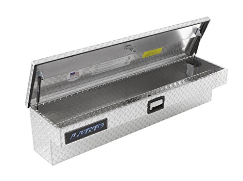 Lund 9760 60-Inch Aluminum Side Mount Box, Diamond Plated, Silver, Handle Color May Vary