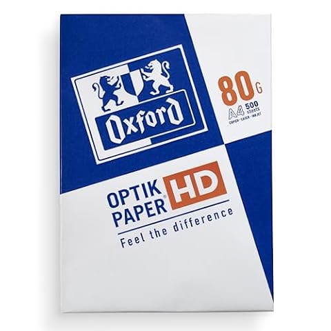 Oxford 400176040 Papier do Drukarki, Biały, 500 sztuk