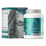 Dolovent - Natural Migraine Relief with Magnesium for Migraines, Vitamin B2 400mg, CoQ10 - Dietary Supplement for Brain Health - 1 Bottle