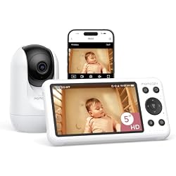 Momcozy Smart WiFi Baby Monitor with Camera and Audio, 5