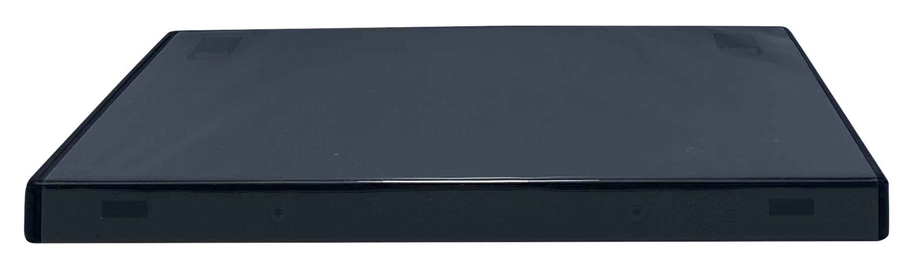 Mediaxpo Custodie standard per DVD, film singolo, 14 mm, trasparenti, con clip comode, confezione da 25
