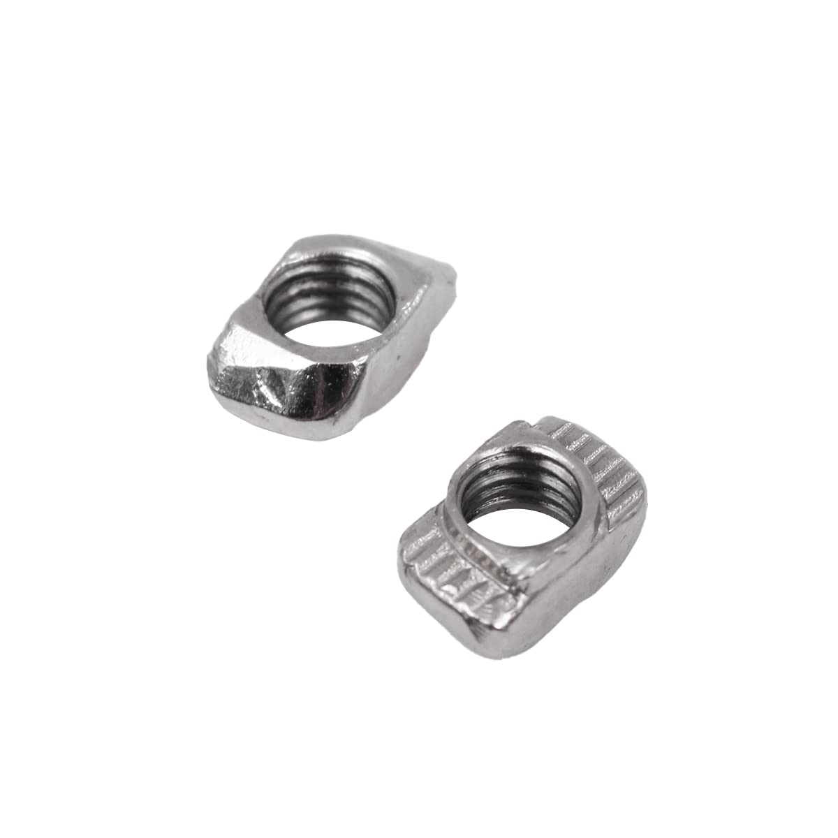 Wangcl 100Pcs T Slot Nickel Plated Carbon Steel Nut Fastener For Aluminum Profile Hammer Head Nut - Eu20-M5