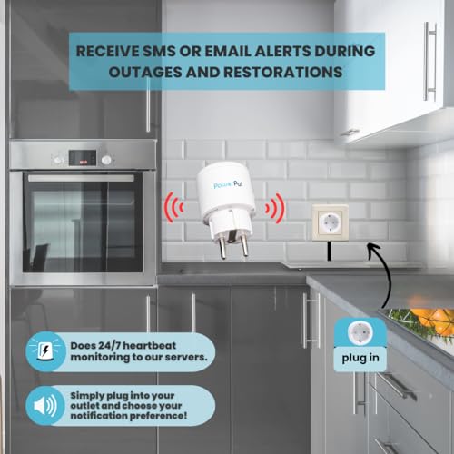Power Monitoring Gerät Pal: Smart Plug mit Text- oder E-Mail-Benachrichtigungen für Strom innerhalb des Standorts und angeschlossene Geräte