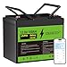 12V 100Ah Group 24 LiFePO4 Battery1280WH with Bluetooth,Deep Cycle Lithium Battery,Built-in 100A BMS with Low-Temp Protection,Max.15000 Cycles,Perfect for RV,Solar System,Trolling Motors etc.