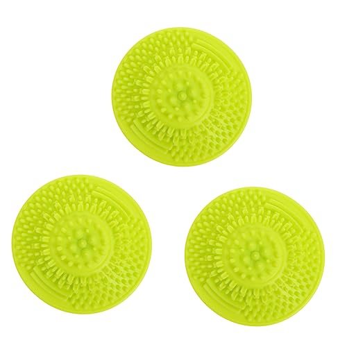 Healeved 3pcs Silicone Makeup Brush Cleaning Pad Brush Cleaner and Mat Makeup Scrubber Cleaner Pad