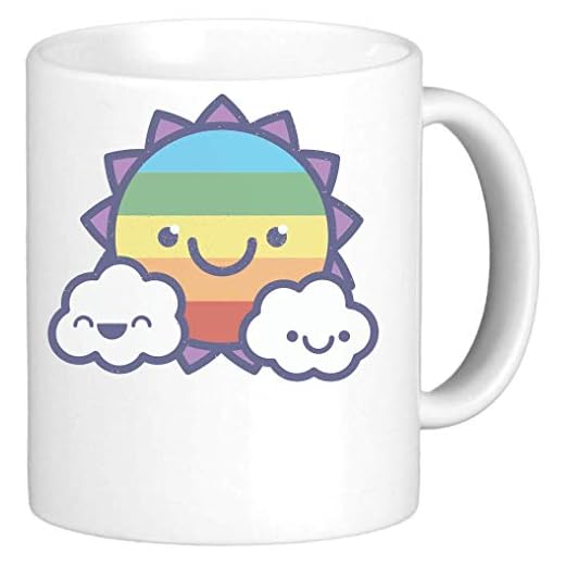 Pop art clouds sun Ceramic Mug