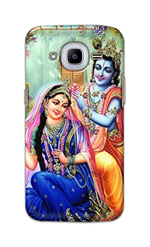 Image of PRINTFIDAA Printed Hard Back Cover Case for Samsung Galaxy J2 Pro 2016 | Samsung J2 2016 | J2 6 2016 Back Cover (Radha Krishna) -1803