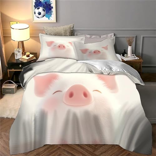 Parure de lit cochon mignon de qualité supérieure avec impression 3D durable - 6