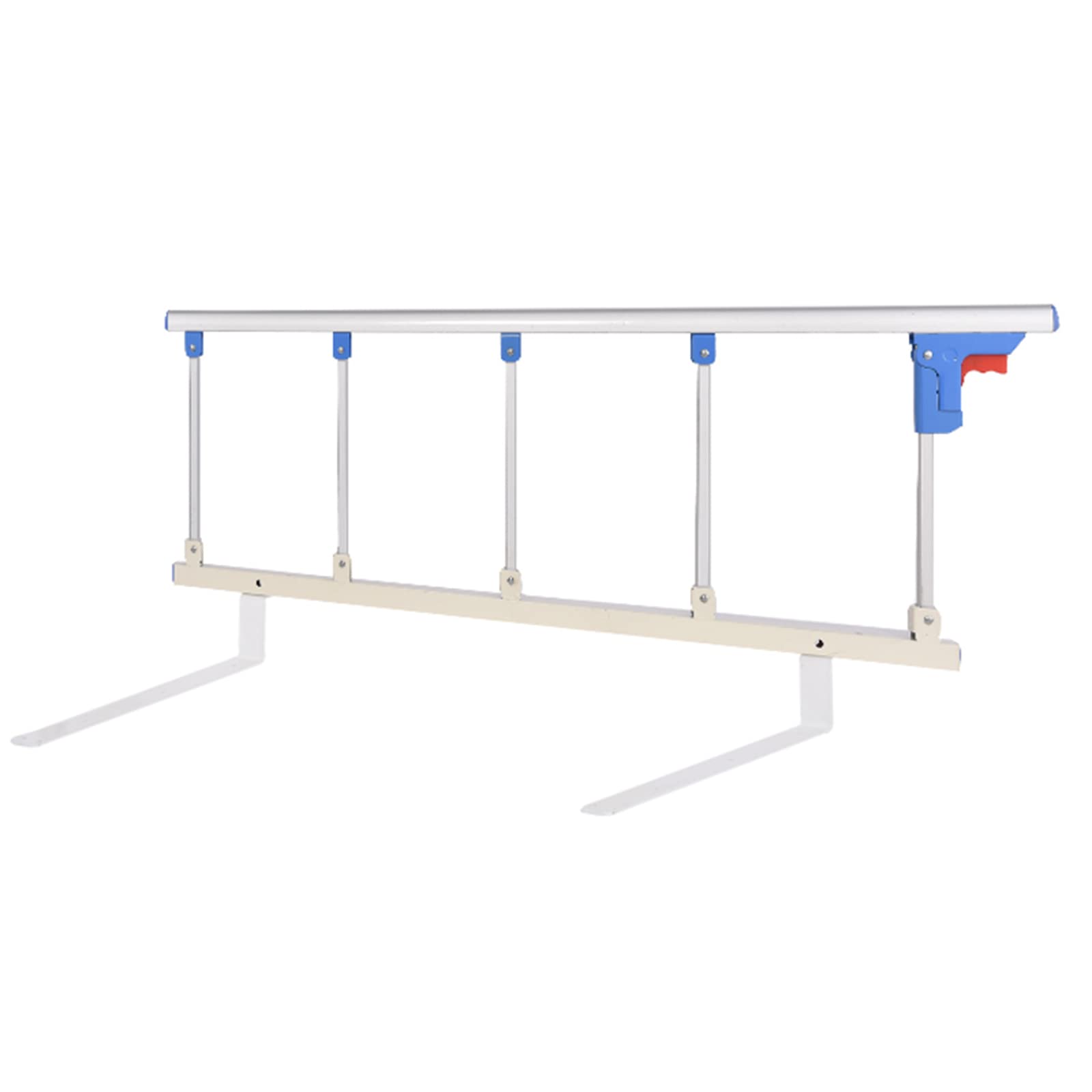 Barrière de lit médicale pliante en aluminium pour protection latérale adulte