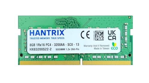Image of 8GB DDR4 3200MHz Laptop RAM | 1Rx16 - (4 Chip) | PC4-3200AA | 260-Pin SODIMM 1.2V CL22 | High-Speed Memory Upgrade | 3-Year Warranty