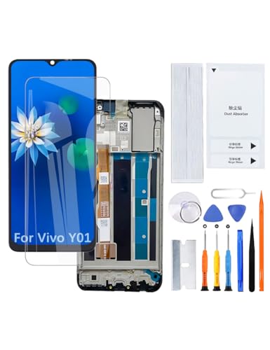 H&LYCYJ Kit de montaje de pantalla LCD para Vivo Y01 V2166