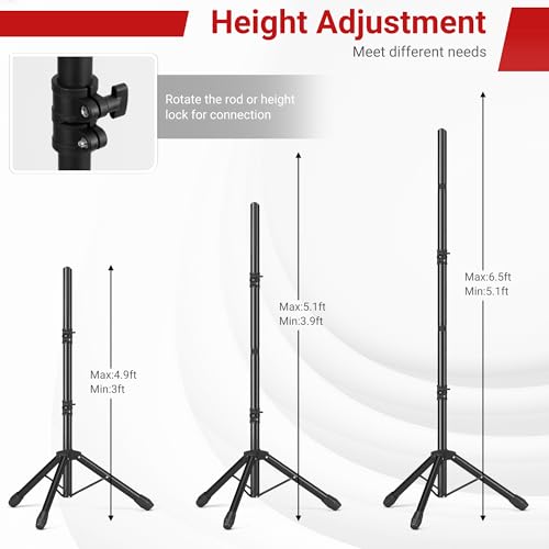 10x6.5 FT Backdrop Stand for Parties, Adjustable Photo Backdrop Stand Kit with Carrying Bag, Portable Background Stand Backdrop for Wedding, Photoshoot, and Photo Studio by JSungo - Used condition - Image 3