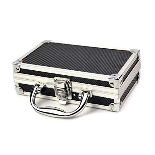 JoyFan YB001 - Cassetta portautensili portatile in alluminio per artigianato e viaggio, 180 x 110 x 55 mm (180 x 110 x 55 mm)