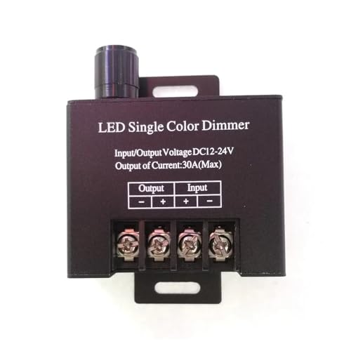 Contrôleur LED 12V 24V 30A à gradation fluide pour réguler les bandes de lumière