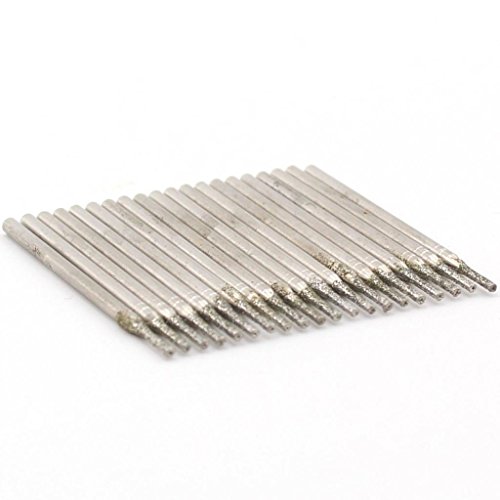 Jingling 1Mm Diamond Hole Saw Cylindrical Head Grinding Drill Solid Bits Lapidary Tools For Stone Pack Of 30Pcs #TOP2