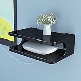 LIN HE SHOP Estante Flotante Gabinete de TV montado en la Pared Estante de TV Consola de enrutador Estante para DVD Estante para Colgar en el teléfono Estante para Colgar en el Estante, Opcional