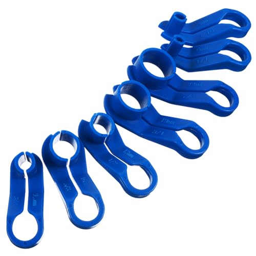 BELLIFFY 7Pcs Fuel Line Disconnect Tool Kit for Air Conditioner Transmission Oil Cooler Lines Compact Portable Automotive Repair Tools for Easy Installation Removal