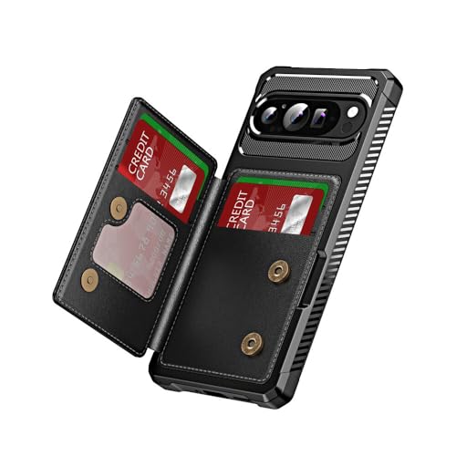 Protège écran Google Pixel 9 étui portefeuille anti-chute rose - 6