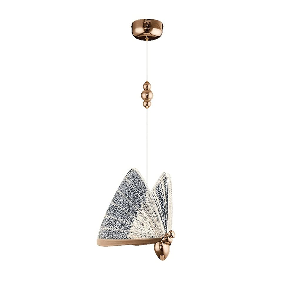 KXEcoLife Butterfly Pendant Lamp Nordic LED 5W Ceiling Chandelier Home Hanging Lights Lighting Fixture, Bar Counter Suspension Droplight for Restaurant Stairs Cafe