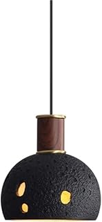 Industrial Farmhouse Dome Pendant Light Natural Stone Small Vintage Hanging Lamp Mid Century Modern Chandelier Lighting Fixture with E26/E27 Base for Kitchen Island Dining Room Bedroom Living Room