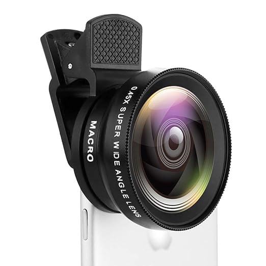 Mobile Camera Lens Kit for Smartphones, 0.45X Wide Angle Clip-On Lens, HD Optical Glass, Universal Phone Camera Lens Attachment for Photography, Vlogging & Travel-picture-25