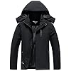 Men’s Waterproof Rain Jacket Lightweight Mountain Sports Outdoor Trench Softshell Windproof Jacket for Hiking