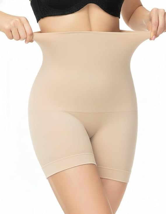 Jitgol Women's Tummy Tucker High Waist Shapewear with Anti Rolling Strip Panties, Body Shaper, Seamless Shapewear for Bodycon Dresses, Belly Fat Control, High Waist Shaper, Perfect for Dresses, Saree-image-38