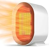 YFKJEU Ventilador Calentador, PTC Cerámica Ventilador Calentador - Silencioso Sobrecalentamiento y Protección de Inclinación - para Baño Dormitorio Oficina