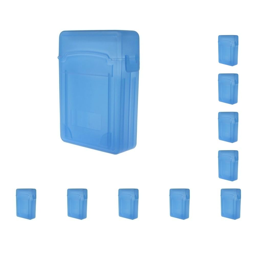 Set di 10 custodie esterne per hard disk HDD SSD da 2,5", colore blu