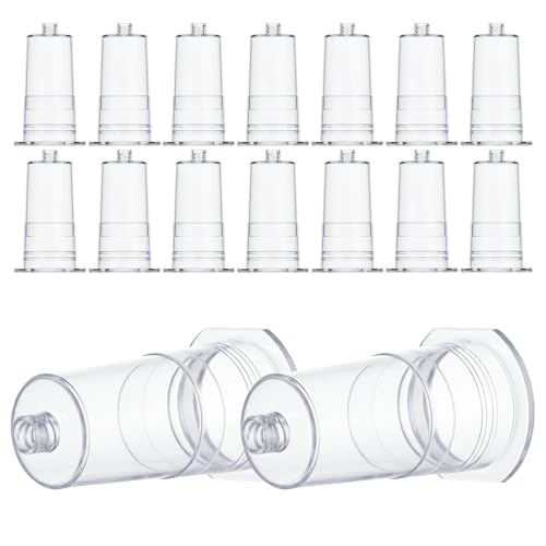 100 Pcs Disposable Needle Holder Transparent Connector, Multi-Sample Protective Training Tools Back End Holders for Single Use for Students