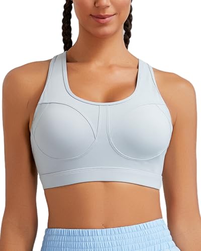 Image of RUNNING GIRL Sports Bras for Women High Support Moulded Cup High Impact Sports Bras Racerback Workout Running Yoga Bra