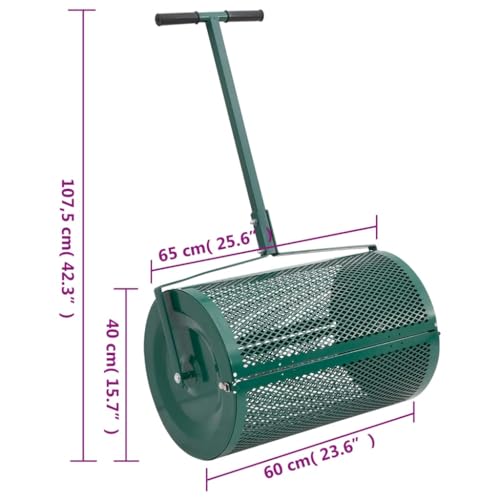 Dispensador de compost ajustable para jardín 25.6x42.3x15.7 in miniatura 6