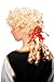 WIG ME UP- 3048-P02 Peluca Mujer Halloween Carnaval Barroco Rubio rizos Trenzas...