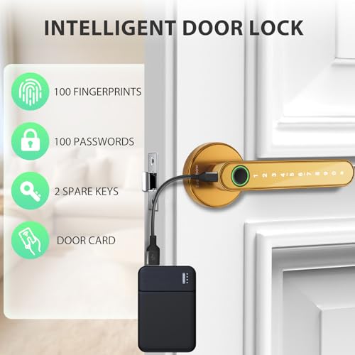 Bouton de porte biométrique à empreinte digitale contre perte de clés