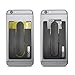 TechMatte Phone Wallet-Stick On Card Holder and Money Clip with Built-in Phone Stand (2-Pack, Black)