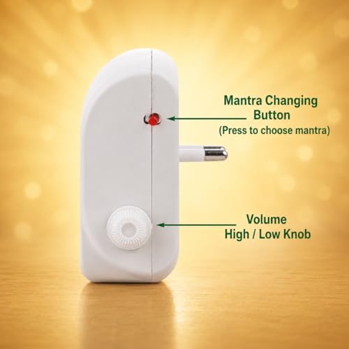 Image of Sikh Mantra Chanting Box with LED Light | Satnam Waheguru Simran Audio Player | Ek Omkar Satnam Gurbani Chant Device | Meditation Speaker for Peace, Home, Temple & Office Devotion