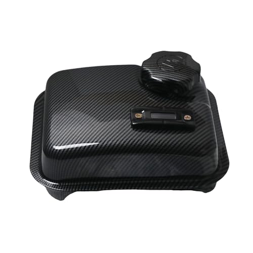 Image of Mini Bike Gas Fuel Tank W / Fuel Gauge For Predator 212 Hemi Engine Coleman CT200u BT200x 196cc Mini Bike Baja Massimo Warrior MB200 GX160 GX200 Go Kart Parts 212cc Engine Parts(Carbon Fibre Pattern)