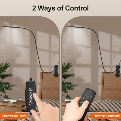 Image of Desk Lamp with 3 Color Modes and 5 Brightness Levels, Reading Light for Reading