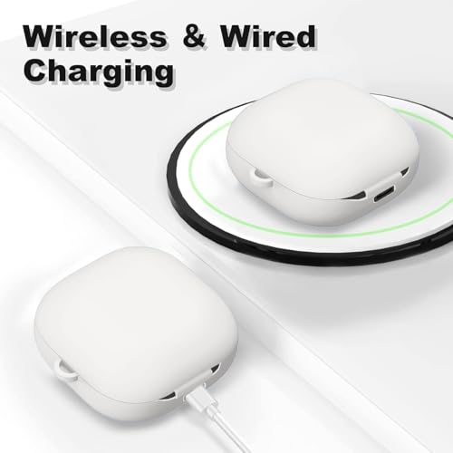 Image of Soft Silicone Case Cover Compatible with Galaxy Buds Core (2025) (White)