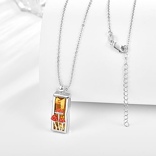 AENEAS Sunflower/Rose/Mountain/Mushroom/Tree of Life/Shamrock Necklace for Women Sterling Silver Pendant Flower Nature Necklace Crystal Jewelry Christmas Gifts for Women Her Wife2