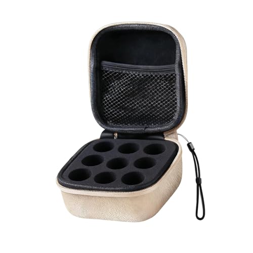 OIIBWQ Estojo térmico para insulina, estojo de viagem rígido com zíper, bolsa organizadora para óleos essenciais para casa e viagens, Champanhe