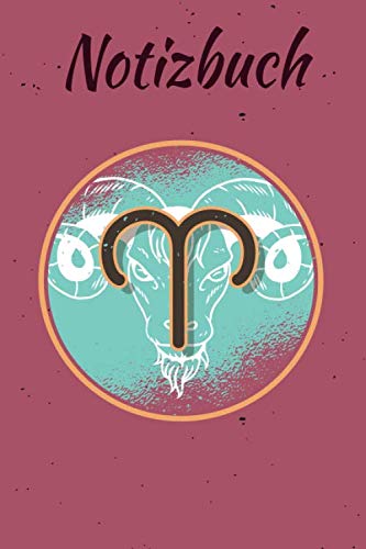 Notizbuch: Sternzeichen Widder Punktraster Notizheft und Dotted Journal für Handlettering Ideen und Übungen