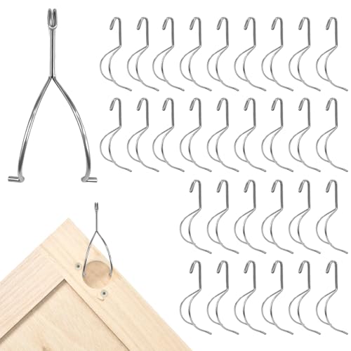 30Pcs Stainless Steel Cabinet Door Painting Hooks